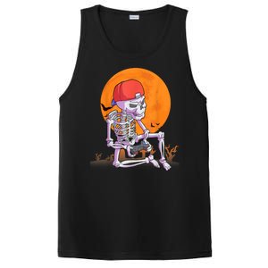 Halloween Shirt Men Boys Gamer Gaming Skeleton PosiCharge Competitor Tank