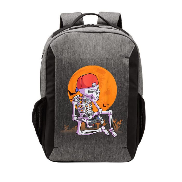 Halloween Shirt Men Boys Gamer Gaming Skeleton Vector Backpack