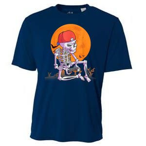 Halloween Shirt Men Boys Gamer Gaming Skeleton Cooling Performance Crew T-Shirt