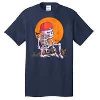 Halloween Shirt Men Boys Gamer Gaming Skeleton Tall T-Shirt