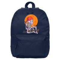 Halloween Shirt Men Boys Gamer Gaming Skeleton 16 in Basic Backpack