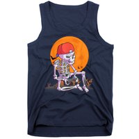 Halloween Shirt Men Boys Gamer Gaming Skeleton Tank Top