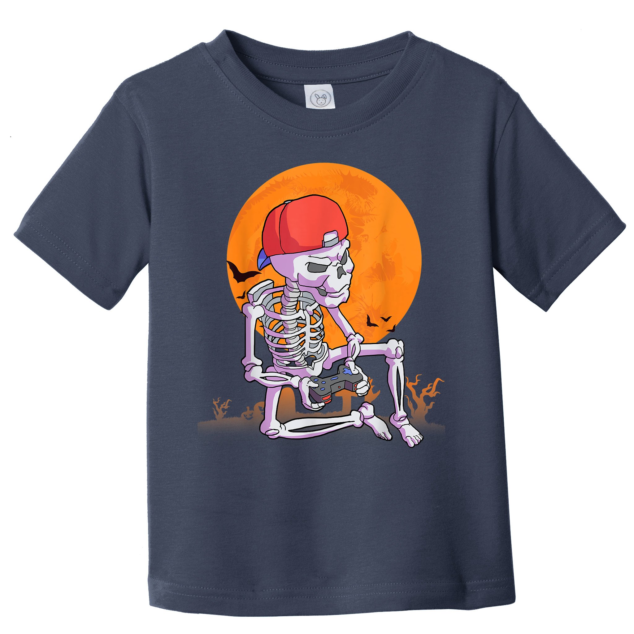 Halloween Shirt Men Boys Gamer Gaming Skeleton Toddler T-Shirt
