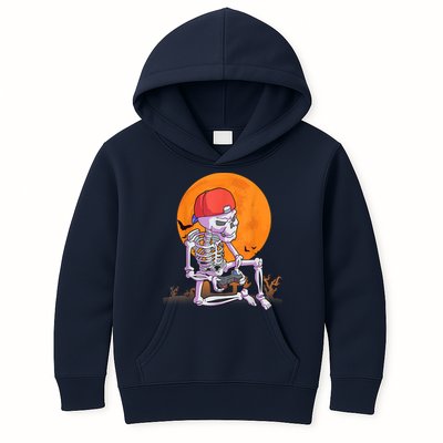 Halloween Shirt Men Boys Gamer Gaming Skeleton Kids Hoodie