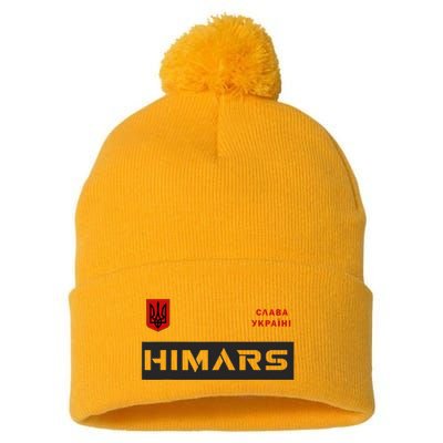 Himars System Military Army Glory To Ukraine Pom Pom 12in Knit Beanie
