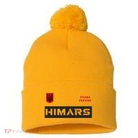 Himars System Military Army Glory To Ukraine Pom Pom 12in Knit Beanie