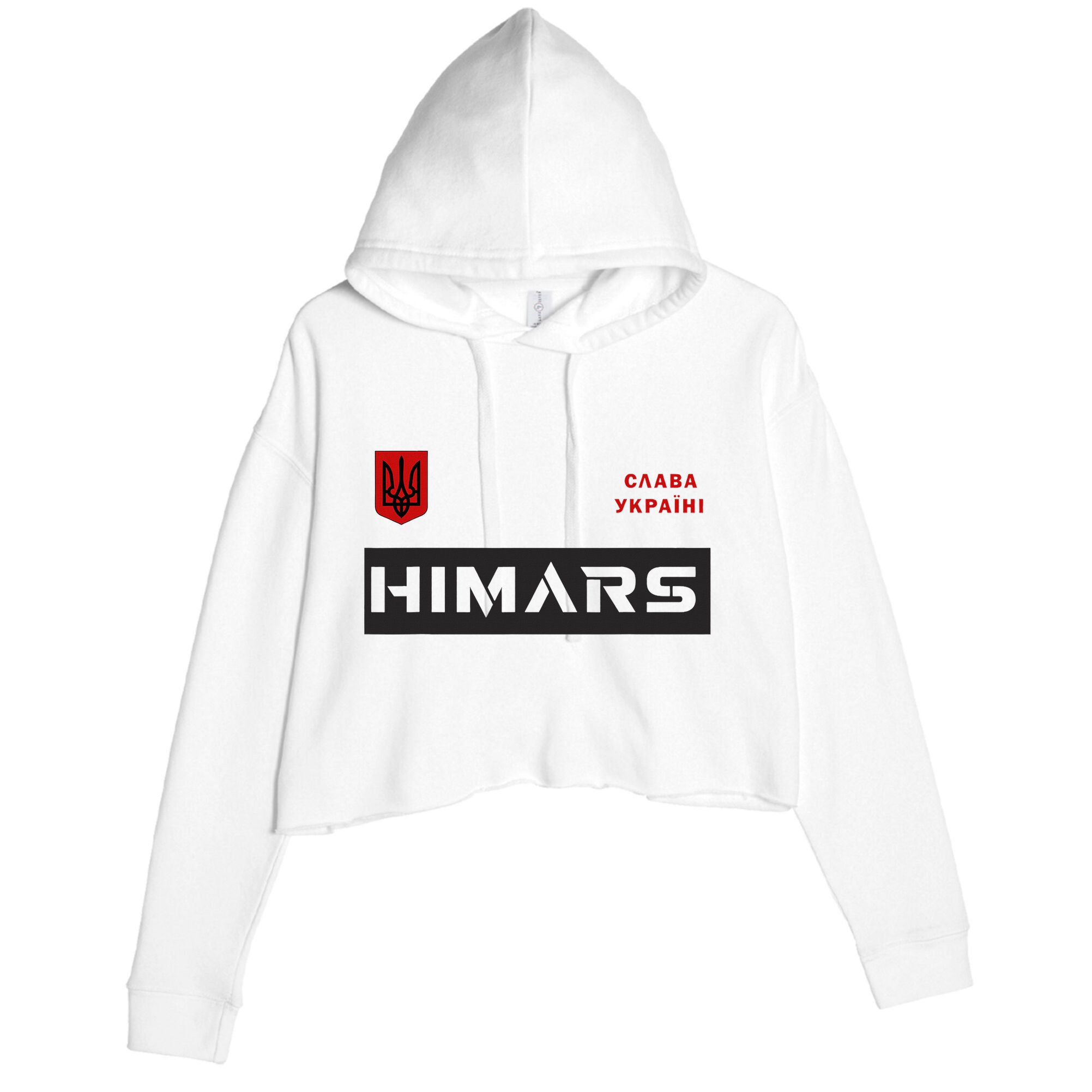 Himars System Military Army Glory To Ukraine Crop Fleece Hoodie