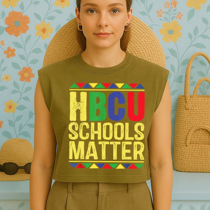 Hbcu Schools Matter Historical Black Colleges Garment-Dyed Women's Muscle Tee