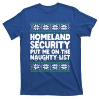 Homeland Security Naughty List Christmas Great Gift T-Shirt