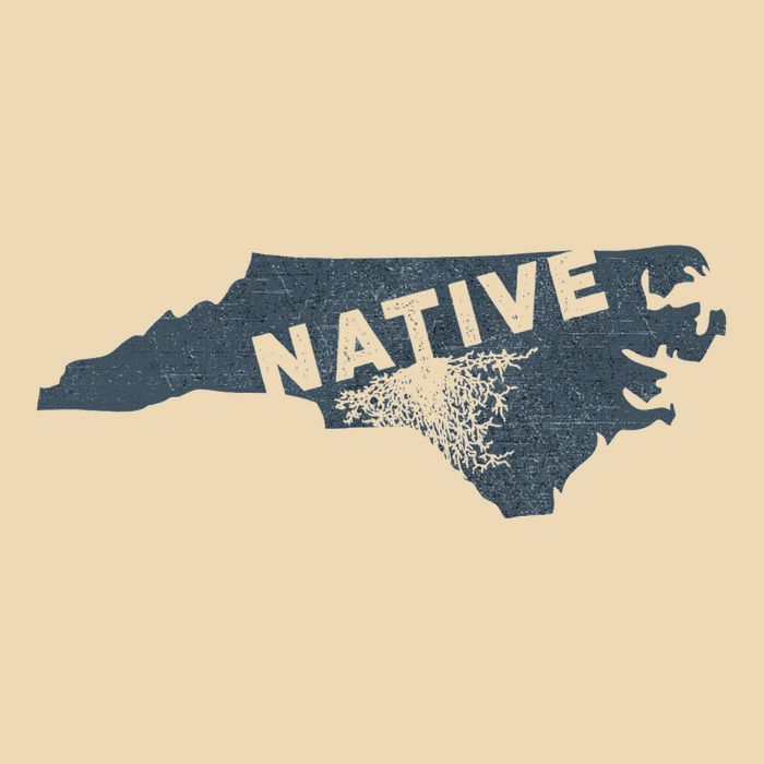 Home State Native North Carolina Drawstring Bag