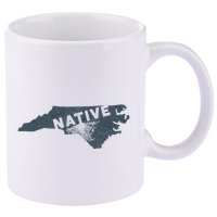 Home State Native North Carolina 11oz C Handle Ceramic Mug