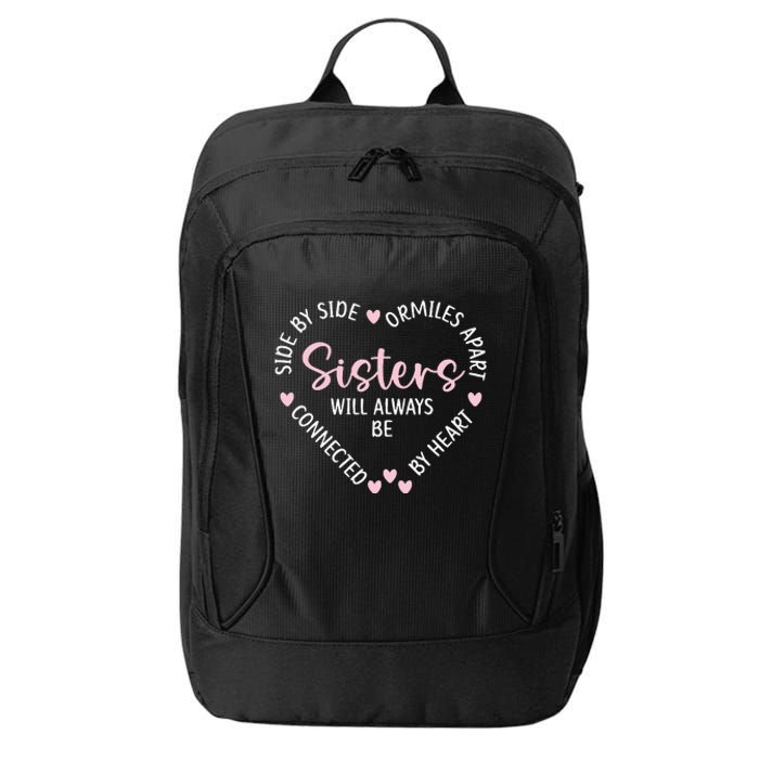 Heartshaped Sister Necklace Symbol of Eternal Bond City Backpack