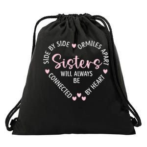 Heartshaped Sister Necklace Symbol of Eternal Bond Drawstring Bag