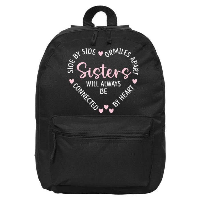 Heartshaped Sister Necklace Symbol of Eternal Bond 16 in Basic Backpack