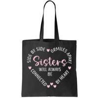 Heartshaped Sister Necklace Symbol of Eternal Bond Tote Bag