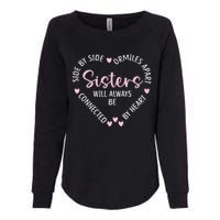 Heartshaped Sister Necklace Symbol of Eternal Bond Womens California Wash Sweatshirt