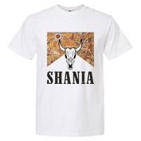 Howdy Shania Name Bull Skull Punchy Western Cowgirl Style Garment-Dyed Heavyweight T-Shirt