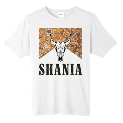 Howdy Shania Name Bull Skull Punchy Western Cowgirl Style Tall Fusion ChromaSoft Performance T-Shirt