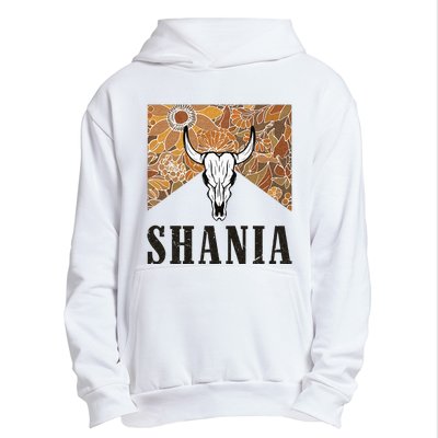 Howdy Shania Name Bull Skull Punchy Western Cowgirl Style Urban Pullover Hoodie