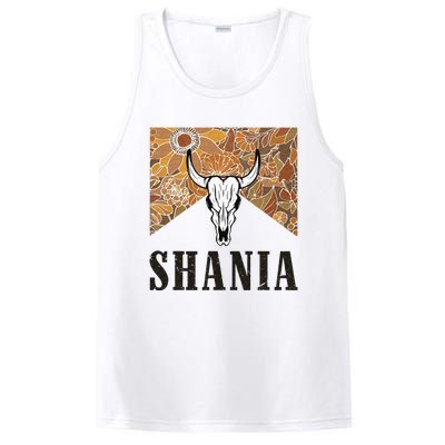 Howdy Shania Name Bull Skull Punchy Western Cowgirl Style PosiCharge Competitor Tank