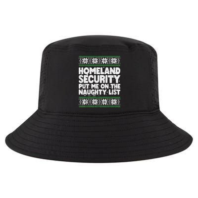 Homeland Security Naughty List Christmas Great Gift Cool Comfort Performance Bucket Hat