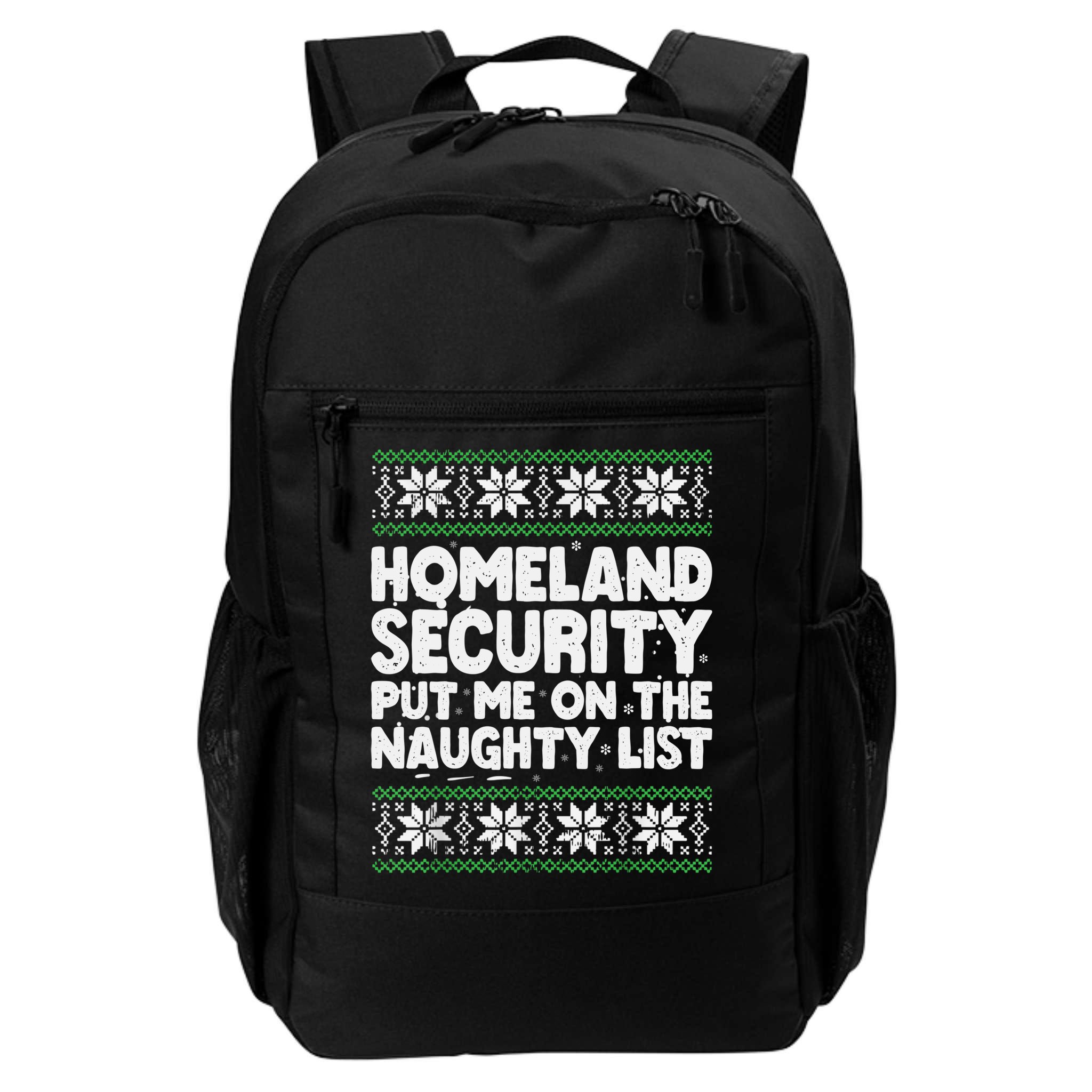 Homeland Security Naughty List Christmas Great Gift Backpack