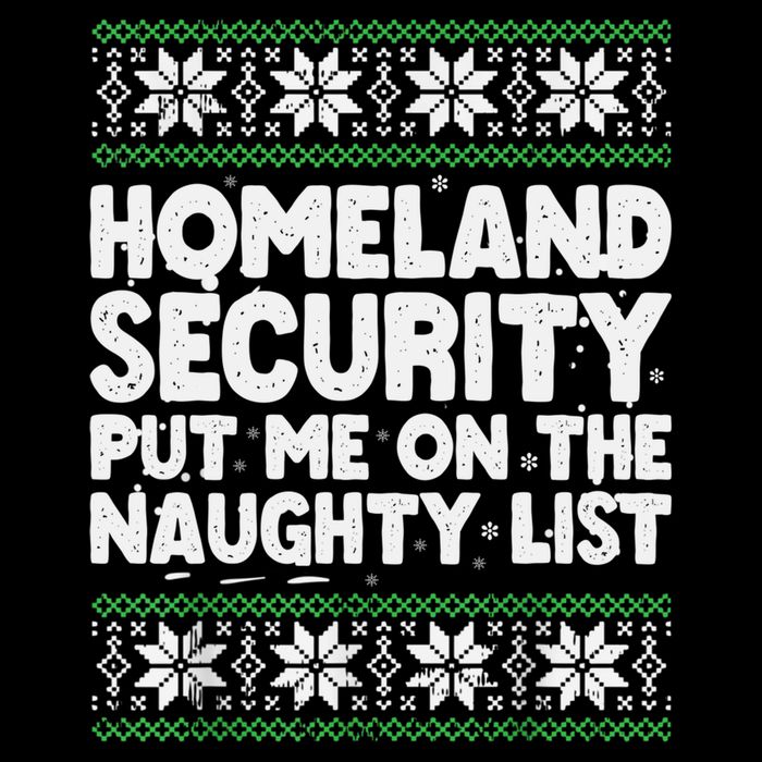 Homeland Security Naughty List Christmas Great Gift Backpack