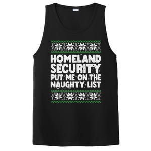 Homeland Security Naughty List Christmas Great Gift PosiCharge Competitor Tank