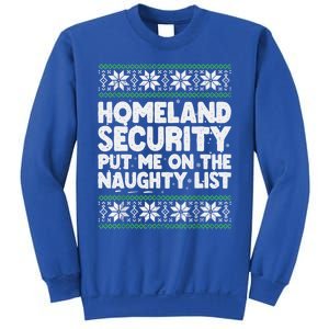 Homeland Security Naughty List Christmas Great Gift Sweatshirt