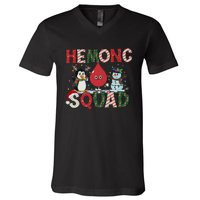 Hemonc Squad Nurse Christmas Hematology Oncology Hem Onc V-Neck T-Shirt