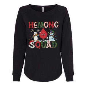 Hemonc Squad Nurse Christmas Hematology Oncology Hem Onc Womens California Wash Sweatshirt