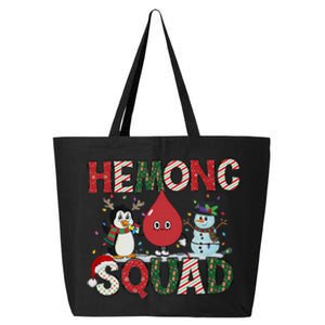 Hemonc Squad Nurse Christmas Hematology Oncology Hem Onc 25L Jumbo Tote