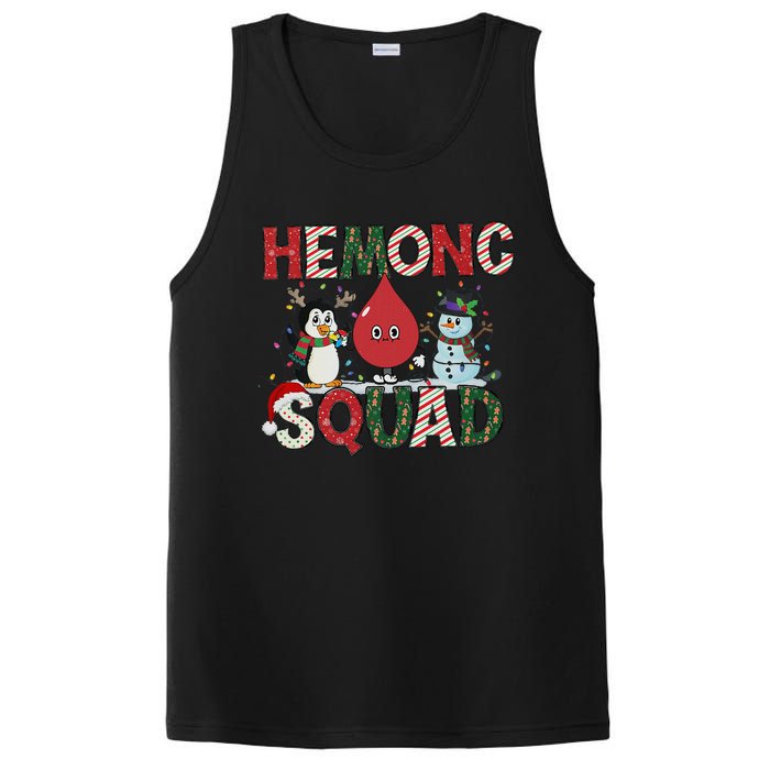 Hemonc Squad Nurse Christmas Hematology Oncology Hem Onc PosiCharge Competitor Tank