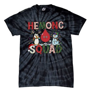 Hemonc Squad Nurse Christmas Hematology Oncology Hem Onc Tie-Dye T-Shirt