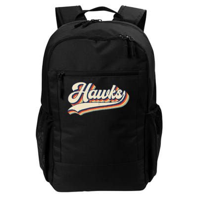 Hawks Sports Name Vintage Retro Daily Commute Backpack