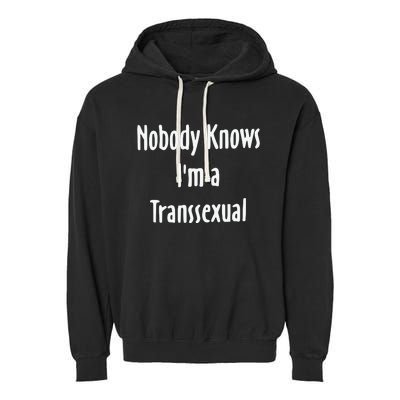 Hunter Schafer Nobody Knows I’M A Transsexual Garment-Dyed Fleece Hoodie