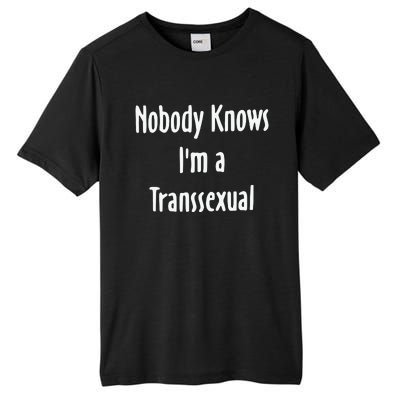 Hunter Schafer Nobody Knows I’M A Transsexual Tall Fusion ChromaSoft Performance T-Shirt