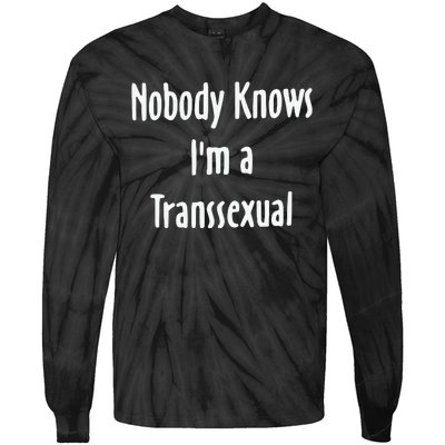 Hunter Schafer Nobody Knows I’M A Transsexual Tie-Dye Long Sleeve Shirt