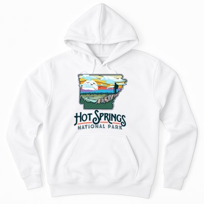 Hot Springs National Park Arkansas Nature Illustration  Hoodie