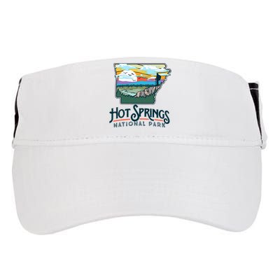 Hot Springs National Park Arkansas Nature Illustration  Adult Drive Performance Visor