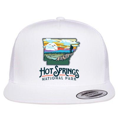Hot Springs National Park Arkansas Nature Illustration  Flatbill Hat