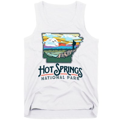 Hot Springs National Park Arkansas Nature Illustration  Tank Top