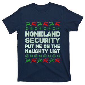 Homeland Security Naughty List Christmas T-Shirt