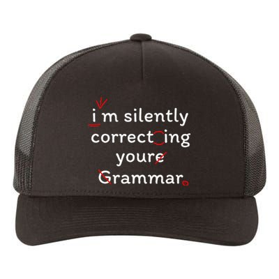 High School Nerd Math I Am Silently Correcting Your Grammar Yupoong Adult 5-Panel Trucker Hat