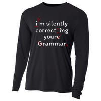 High School Nerd Math I Am Silently Correcting Your Grammar Cooling Performance Long Sleeve Crew