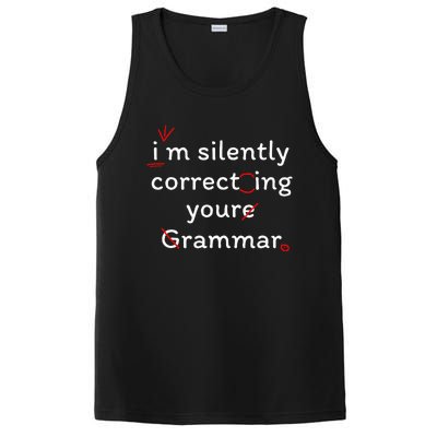 High School Nerd Math I Am Silently Correcting Your Grammar PosiCharge Competitor Tank