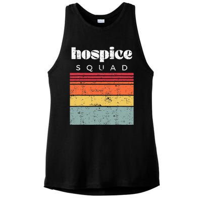 Hospice Squad Nurse Team Terminal Care Funny Ladies PosiCharge Tri-Blend Wicking Tank