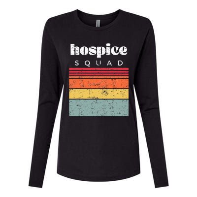 Hospice Squad Nurse Team Terminal Care Funny Womens Cotton Relaxed Long Sleeve T-Shirt