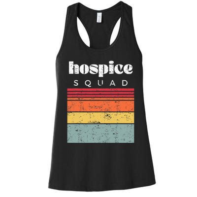 Hospice Squad Nurse Team Terminal Care Funny Women's Racerback Tank