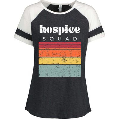 Hospice Squad Nurse Team Terminal Care Funny Enza Ladies Jersey Colorblock Tee